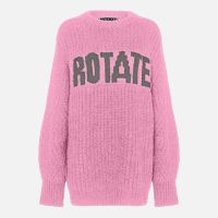 rotate birger christensen logo wool-blend jumper - dk 38uk 10