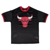 camiseta chicago bulls nba team logo oversized de new era en negro