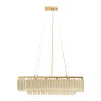 lampara de techo narvik 10xg9 l80xw305xhregcm ccristales transparentes y chapa dorada