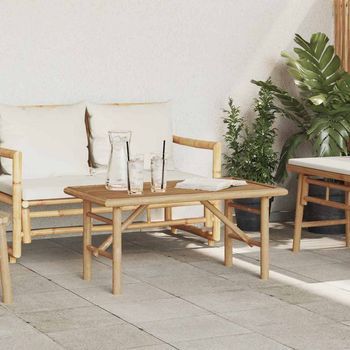 Vidaxl Mesa De Café Marrón 90 X 50 X 43 Cm Bambú