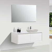mueble de bano montado 120cm palio blanco mate