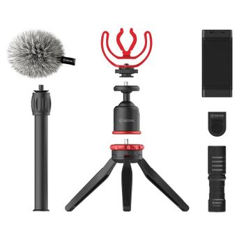 Boya BY-VG330 Kit de Video Vlogger para Smartphone con Micrófono de Condensación BY-MM1