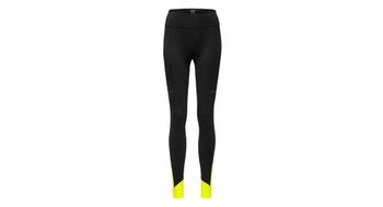 Mallas largas gore wear concurve thermo mujer negro amarillo