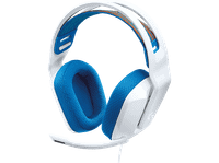 auriculares gaming - logitech g335 de diadema con cable microfono integrado pspcxboxnintendo switch jack 35mm blanco