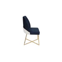 set 4 sillas madrid 908 v4 dorado azul oscuro