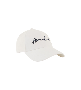 A|X Armani Exchange para hombre. 954224CC51601519 Gorra Baseball blanco (OSFA), Casual, Algodón