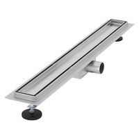 canal de ducha 70 cm acero inoxidable alicatable y sifon luxebath