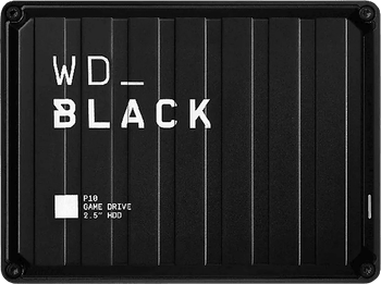 Disco duro externo 4 TB - Western Digital WD_Black P10 Game Drive, Portátil, Compatible con PC y Consolas, HDD, USB 3.2, Negro