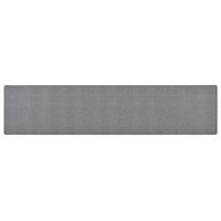 alfombra de pasillo gris oscuro 80x400 cm vidaxl