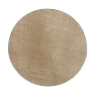 alfombra calissa beige oscuro 80 cm redondo