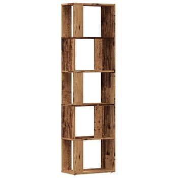Estantería | Librería | Armario De Libros Madera De Ingeniería Madera Envejecida 45x24x159 Cm