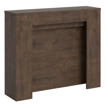 Consola Pequeña Kuba Extensible De Madera 90x25/211 Cm-color Marrón