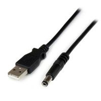 cable adaptador 1m usb a macho a conector coaxial barrel alimentacian corriente tipo n 55mm 5v dc
