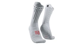 Calcetines compressport aero blanco rojo
