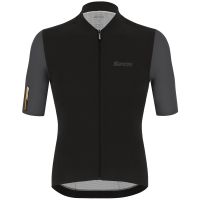 santini redux vigor jersey - s - black
