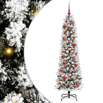 Árbol De Navidad Artificial Blanco 150 Cm Pvc, Metal Y Plástico Vidaxl