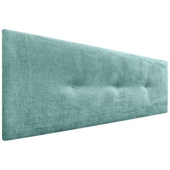 Dhome Cabecero De Lana Natural Con Botones 135x50cm Camas 120/135 - Verde Agua