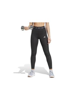 Mallas de Fitness adidas Techfit Stash Pocket Full Length Mujer Negro