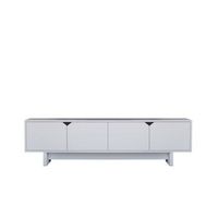 mueble tv de madera doruk 180 x 30 x 50 cm - blanco