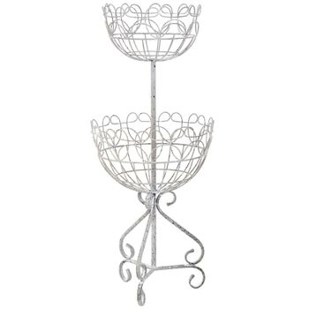 Centro de mesa de metal 33x33x78h cm