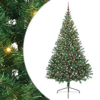 Árbol De Navidad Artificial Preiluminado Verde 240 Cm Pvc Vidaxl
