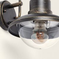 ledkia lampara de pared exterior de metal zolara laton