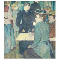 legendarte - cuadro lienzo impresion digital - una esquina del moulin de la galette - henri de toulouse-lautrec - decoracion pared cm 60x75
