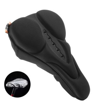 WEST BIKING Funda de sillín de bicicleta de silicona de alta elasticidad y comodidad,cojín de asiento de bicicleta suave