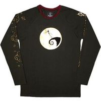 nightmare before christmas camiseta manga larga ro12318 para mujer