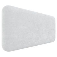 dhome cabecero tapizado en lana liso redondeado para pared acusticos cabeceros absorbentes cabezal cama dormitorio blanco 110cm