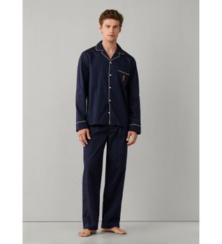 Hackett London para hombre. HMU200066 Pijama Harry Woven marino (S), Homewear, Algodón, Manga larga