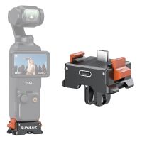 base de carga puluz tipo c base adaptadora de montaje de liberacion rapida para accesorios de camara dji osmo pocket 3