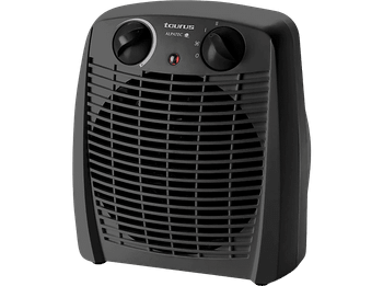 REACONDICIONADO Seminuevo Muy bueno Calefactor - Taurus Gobi, 2000 W, 20 m², 2 intensidades de calor, Negro