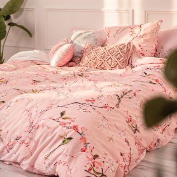 Chinoiserie rose Funda nórdica