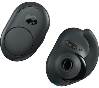 Push Wireless Bluetooth Earphones - Grey & Black, Grey