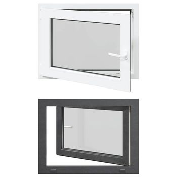 Ventana De Sótano Oscilante Y Abatible Risor 80 X 70 Cm Vidaxl