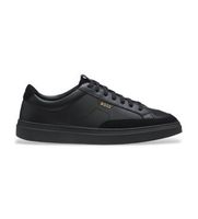 boss para hombre 50568536 zapatillas de piel kieran tenn negro 41 plano cordones casual