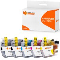 pccom essential brother lc3217 cartucho tinta compatible negrocianmagentaamarillo pack 5