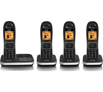 BT 7610 Cordless Phone with Answering Machine - Quad Handsets