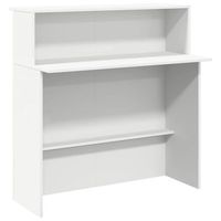 mostrador de recepcion blanco 100x50x1035 cm madera de ingenieria vidaxl