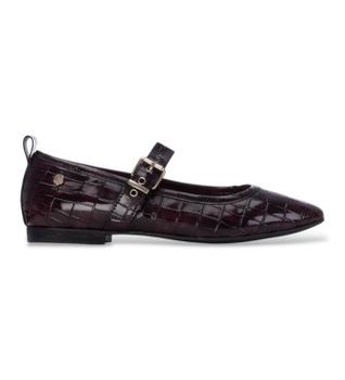 Carmela para mujer. 16256204-BURDEOS Bailarinas de Piel 162562 granate (41), 1 a 3cm, Hebilla, Casual, Clásico, Charol