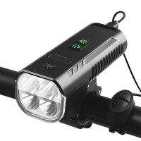 bengguo 3 en 1 faro para bicicleta 1000 lm de brillo bateria de alta capacidad de 4400 mah banco de energia 8 modos de l