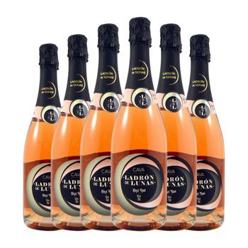 Ladrón De Lunas Vino Rosado Rosé Brut Cava 75 Cl 12% Vol. (pack De 6 Unidades)