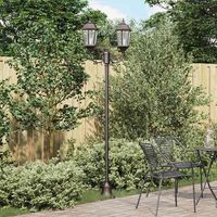 vidaxl luz de jardin 68 x 20 x 235 cm aluminio y cristal