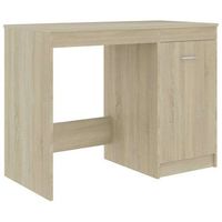 escritorio madera contrachapada color roble sonoma 100x50x76 cm
