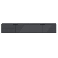 mueble tv de madera parla 180 x 30 x 30 cm - antracita