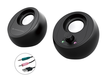 ALTAVOCES 2.0 CONCEPTRONIC BJORN01B 10W COLOR NEGRO JACK 3.5