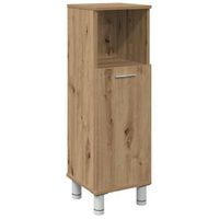 mueble de bano  armario de bano madera contrachapada roble artisan 30x30x95 cm