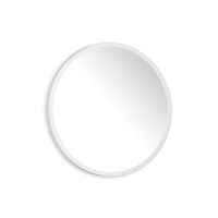 espejo redondo marco metalico blanco 55cm