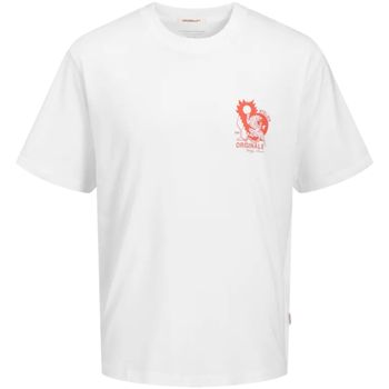 Jack & Jones Camiseta 12277278 JORBELLAGIO COLLAGE TEE SS CREW NECK BRIGHT WHITE para hombre